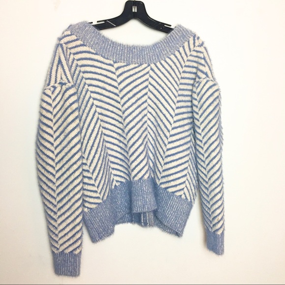 FRNCH Paris Chenille Oversized Chevron Cardigan - Picture 4 of 8